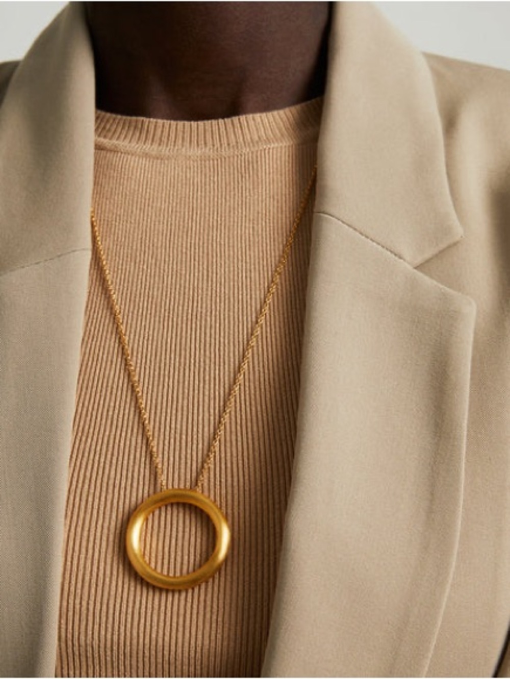 Dune Pendant adjustable gold necklace- Dean Davidson!